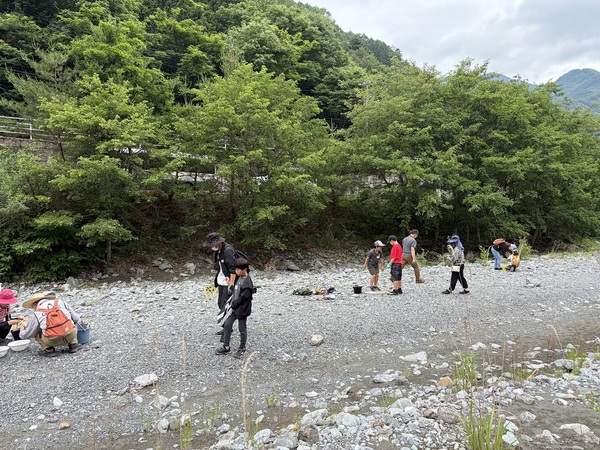 三峰川での石ころ採取2 三峰川での石ころ採取2