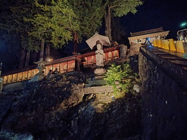 石仏ライトアップ2 石仏ライトアップ2